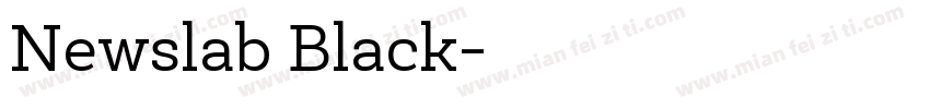 Newslab Black字体转换